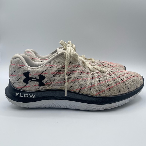 Under Armour Men's Flow Velociti Wind Running Shoes, White, Size 10.5 - Picture 1 of 9